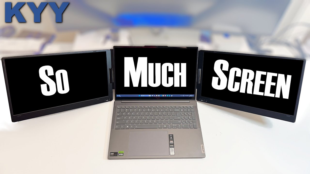 That's a Lotta Screen !!   KYY X90D Triple Screen Setup (15.6