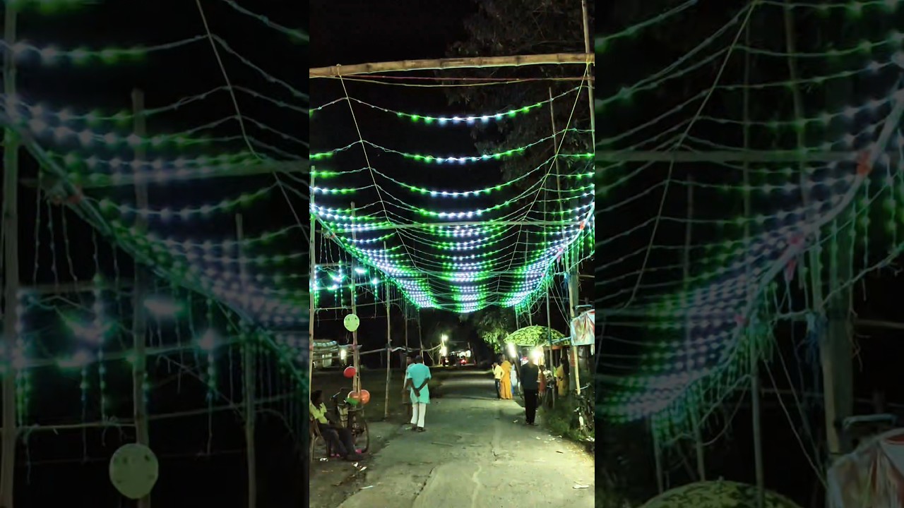 road ceiling pixel led light #decoration #electrical #durgapuja #wedding #pixelled #ledpixel