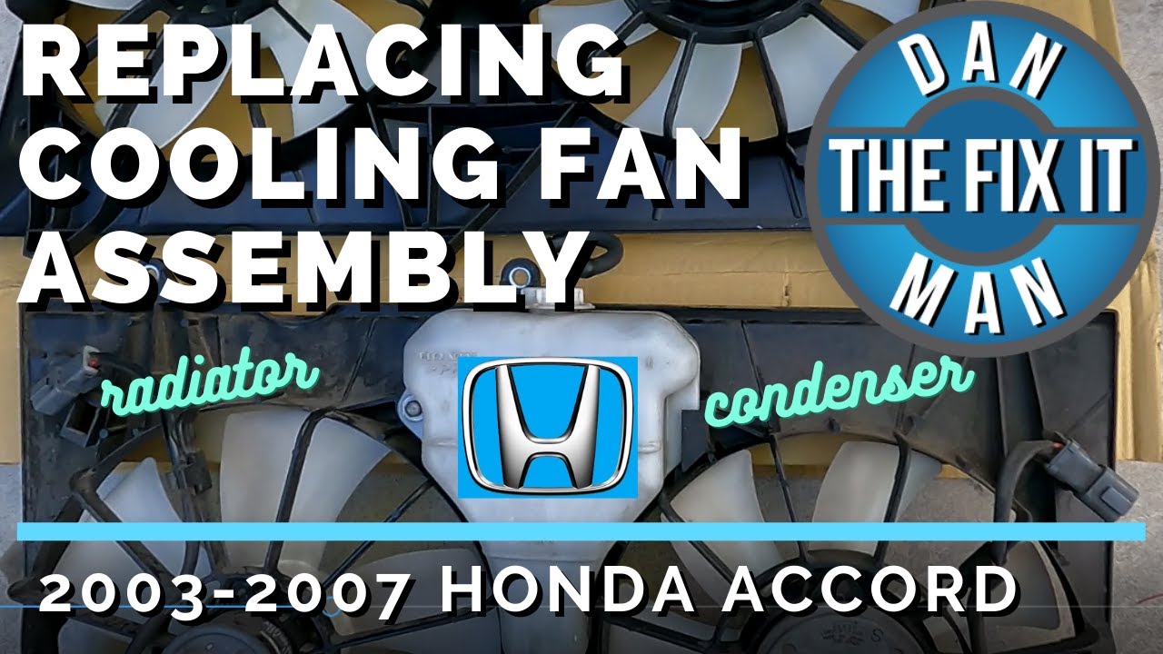 Замена блока вентилятора радиатора/конденсатора HONDA ACCORD 2003–2007 гг. — радиатор DENSO (2,4 ...