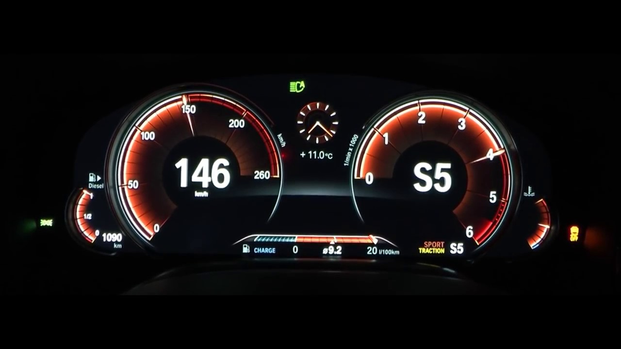 2017 BMW 750d acceleration 0 200 km h
