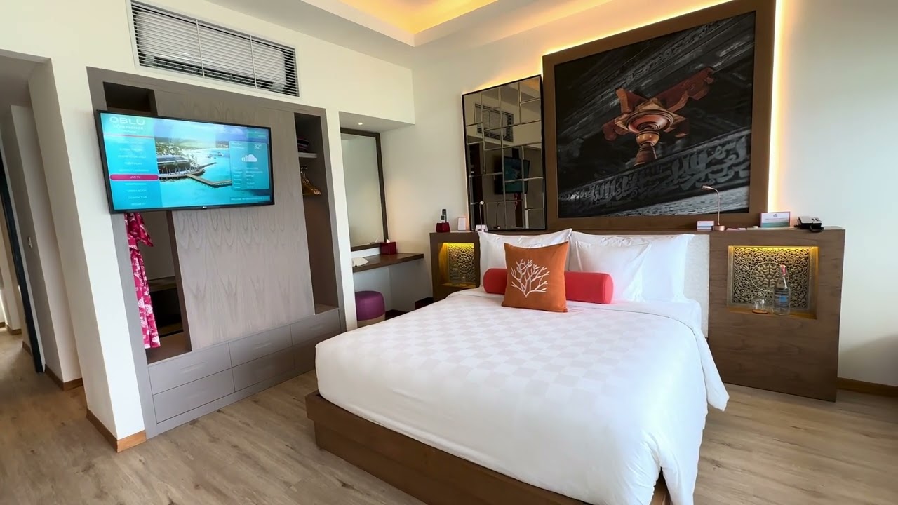 Ocean View Family Room Two Bedroom Room Tour @ OBLU Xperience Ailafushi