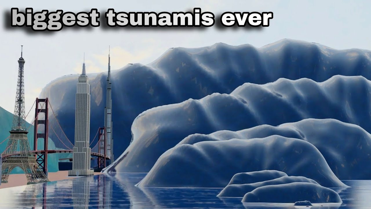 biggest tsunami height comparison