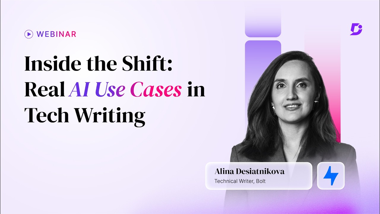 Inside the Shift Real AI Use Cases in Tech Writing | Document360 Webinar