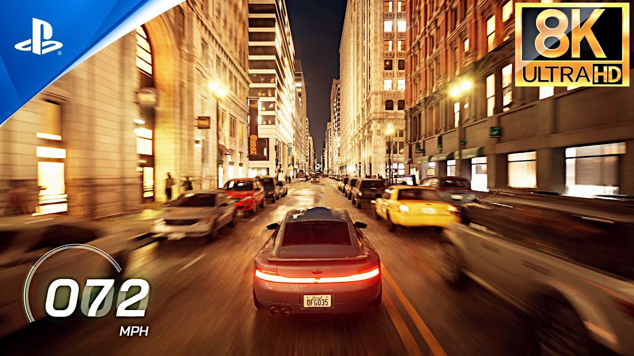PS5 - Unreal Engine 5 Next-Gen 2022 Graphics - Free Roam Driving The Matrix: Awakens Gameplay!