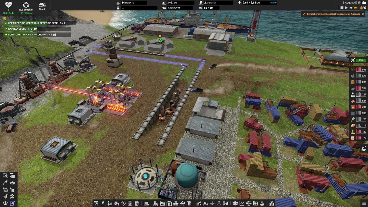 🏗️ Captain of Industry Let&rsquo;s Play E25: Stromkrise, Sandmangel & Forschungsoffensive! ⚡