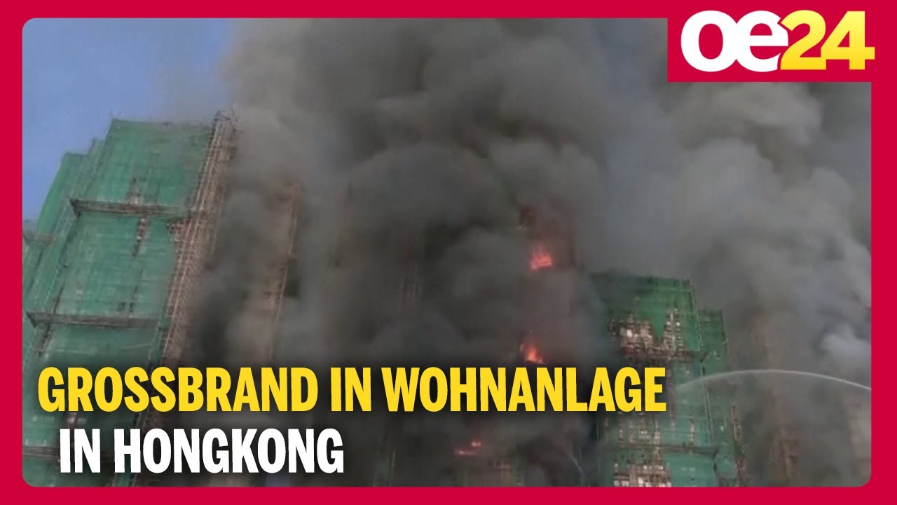 Gro&szlig;brand in Wohnanlage in Hongkong