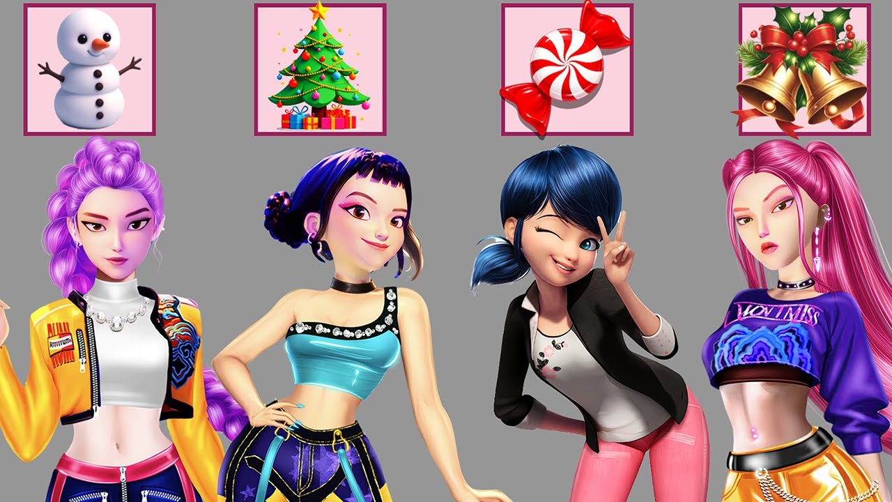 🎄Epic Glow Up! Christmas Fashion Transformation | Rumi, Ladybug, Mira & Zoey