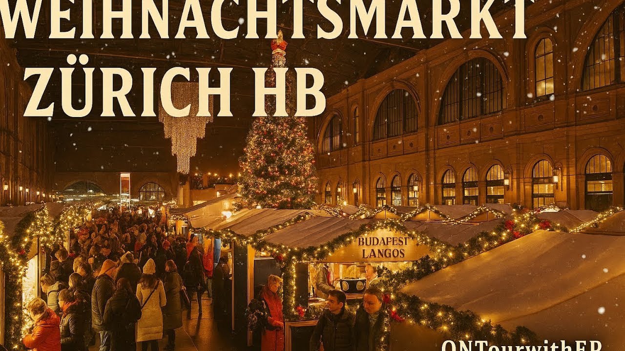 Zürich HB Christmas Market 2025 | El Increíble Mercado Navideño de Suiza  - Zúrich
