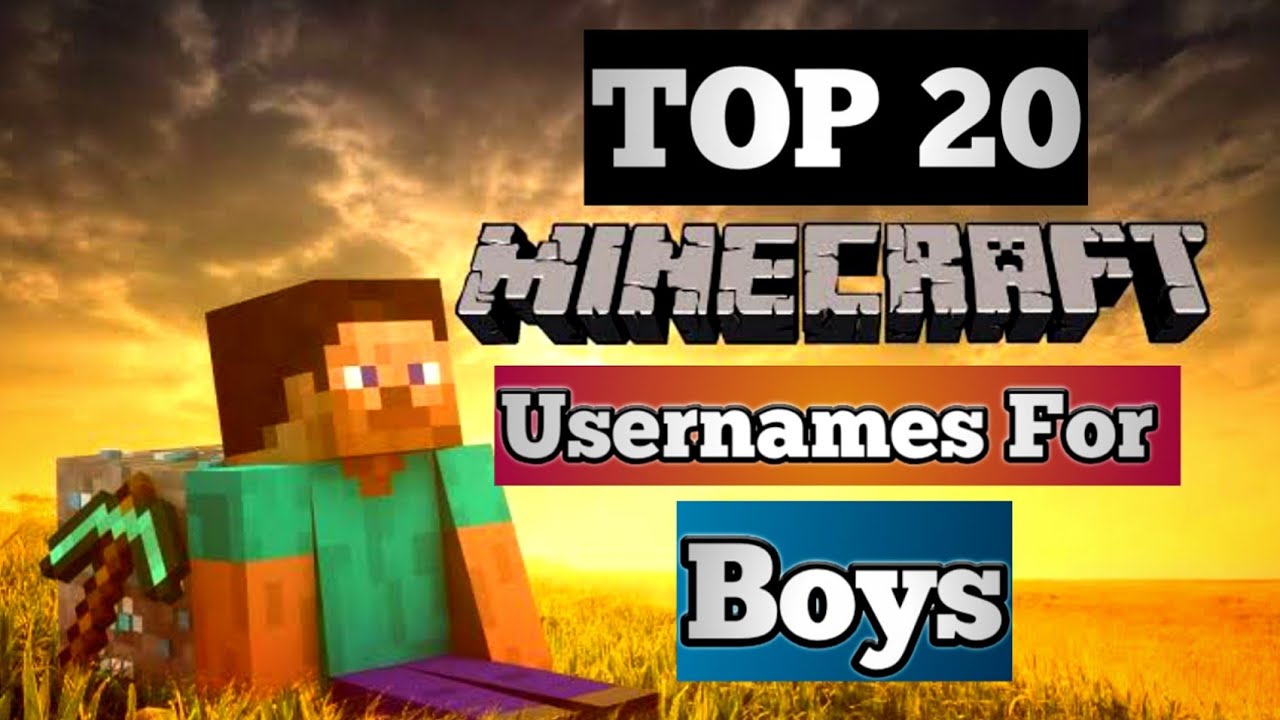 TOP 20 Minecraft Cool Usernames For Boys | Best available Minecraft Usernames | Pro Boy Names 🔥