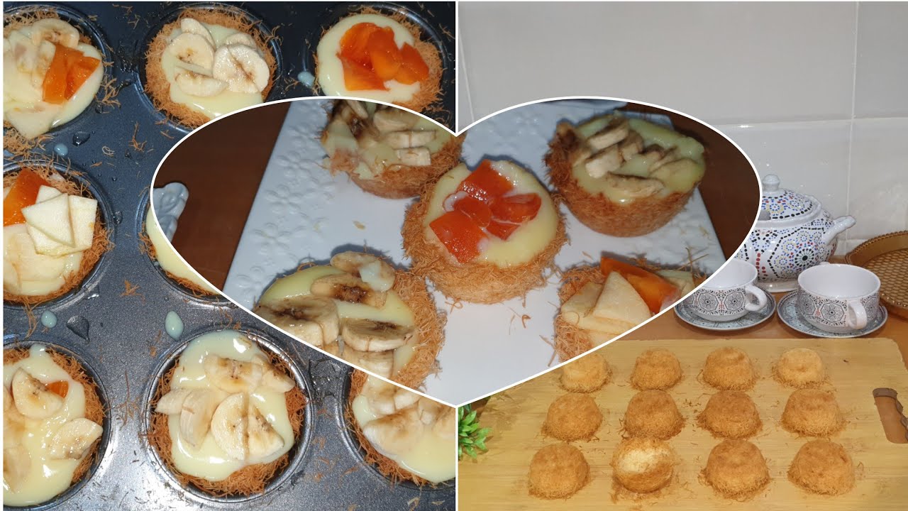 اسهل طريقة تحضير الكنافة بالكريمة🧆