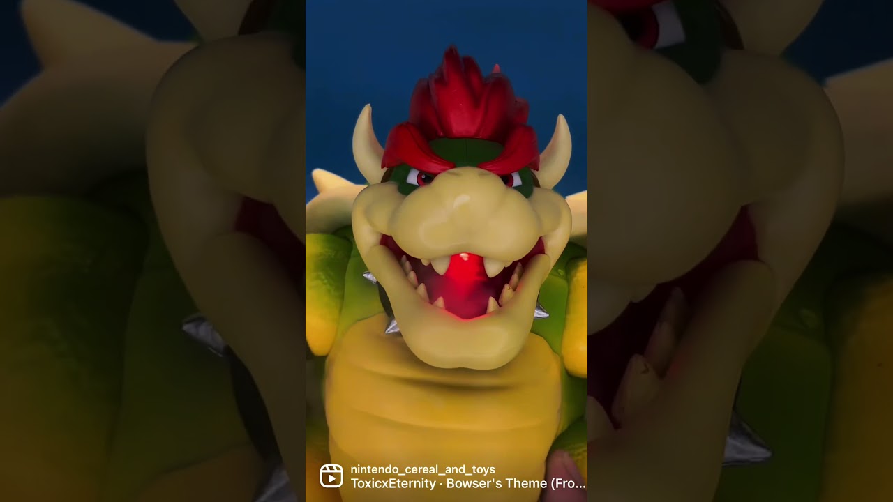 “Fire” breathing Bowser figure from the Super Mario Bros. Movie toy line by @JAKKSPacific