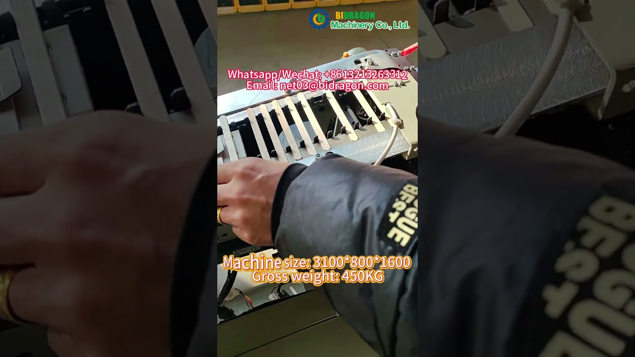 Automatic Ice cream stick bundling machine packaging machine #woodenfactory #machine #youtubeshorts