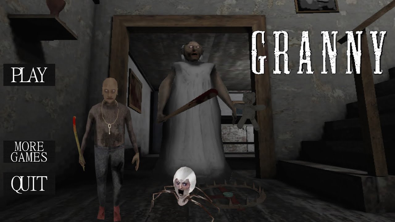 HORROR GRANNY HOUSE DOOR 🚪 ESCAPED || GRANNY CHAPTER ONE 1️⃣ || HORROR GAMEPLAY 