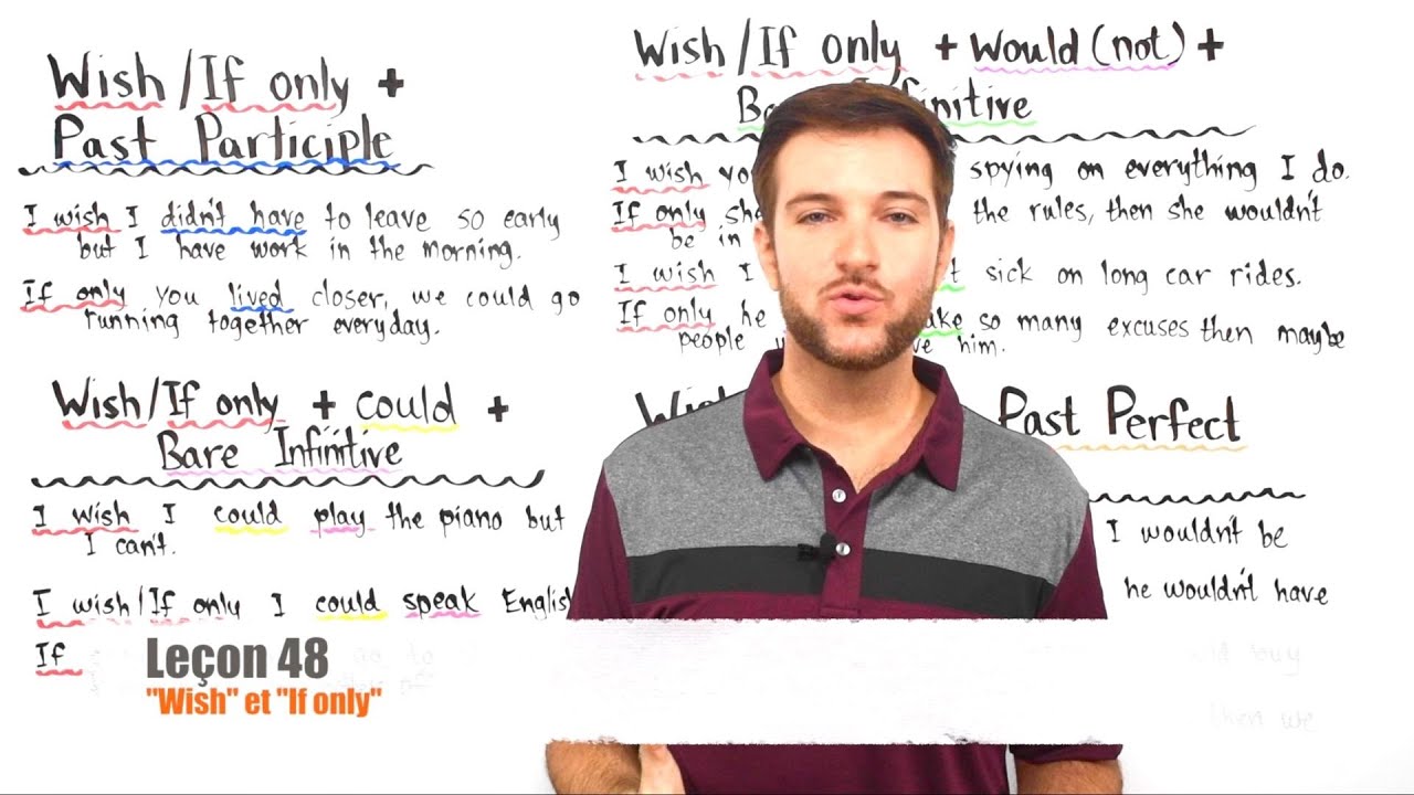 'Wish', 'If only' en anglais