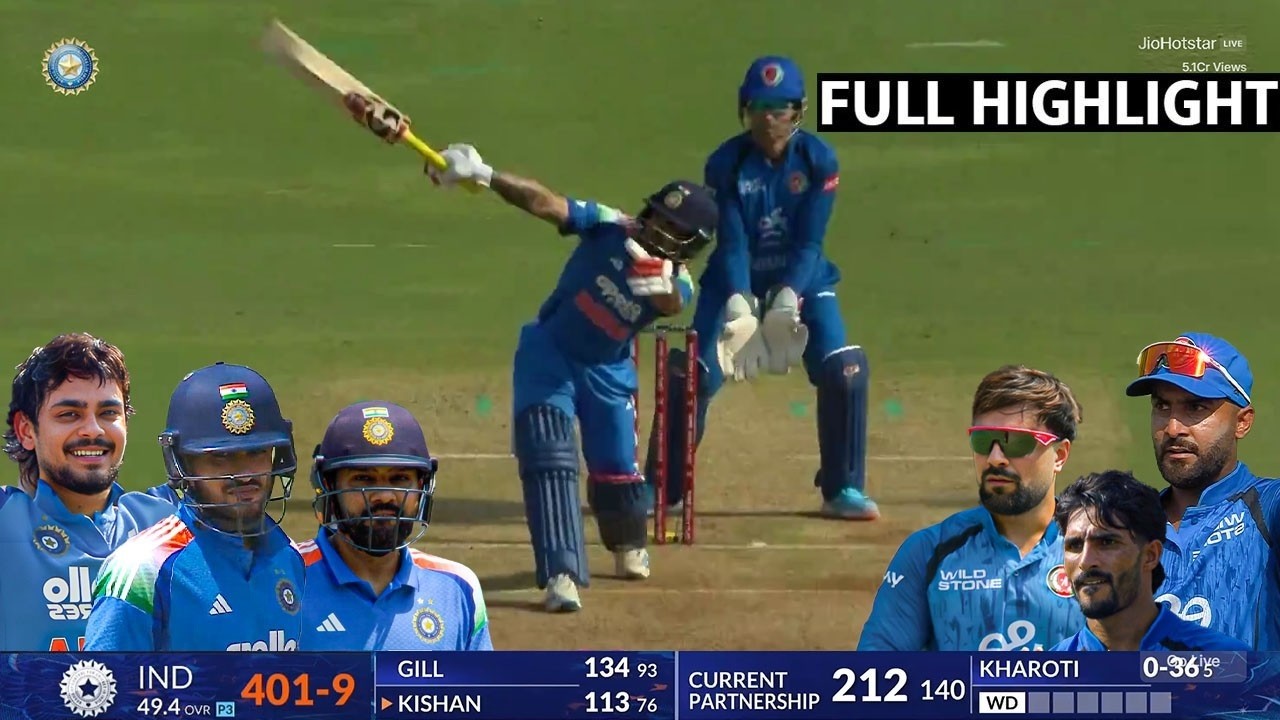 India vs Afghanistan 2026 ODI Highlights | Ind vs Afg 2nd ODI Hindi Highlights #indvsafg #todaymatch