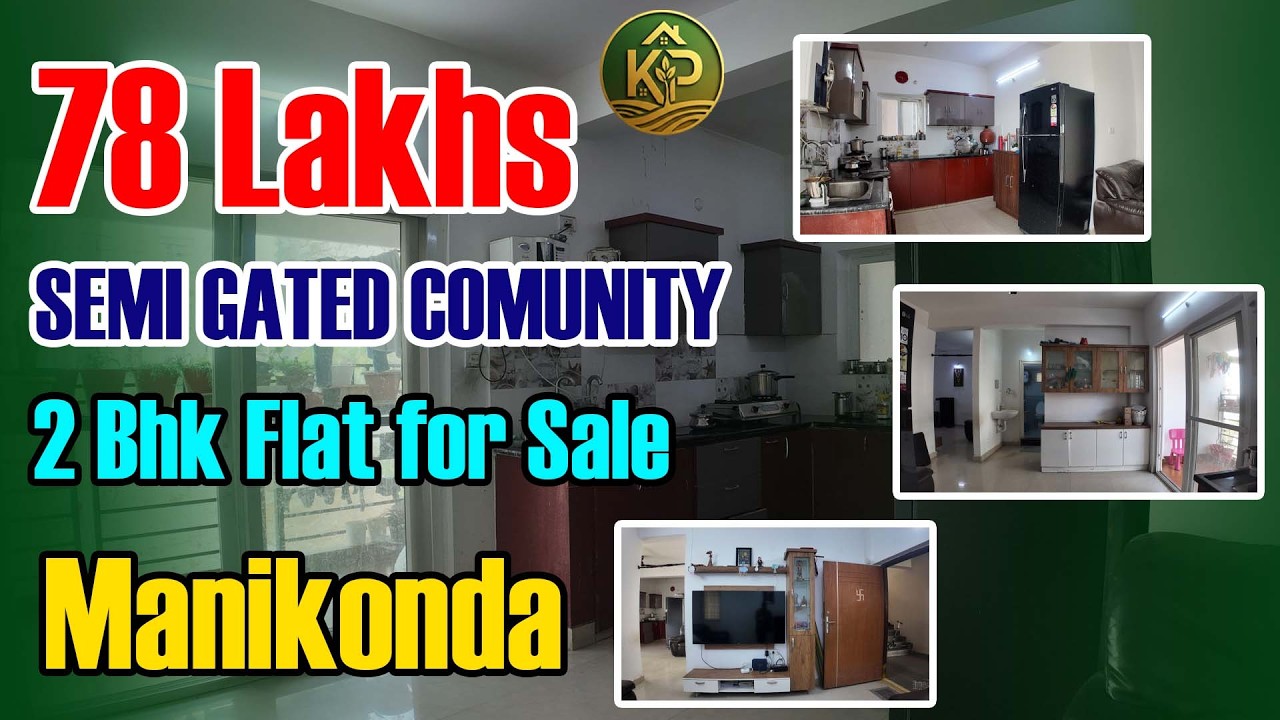 78 lakhs  2BHK Flat for sale at manikonda #hyderabad #manikonda #realestate #property