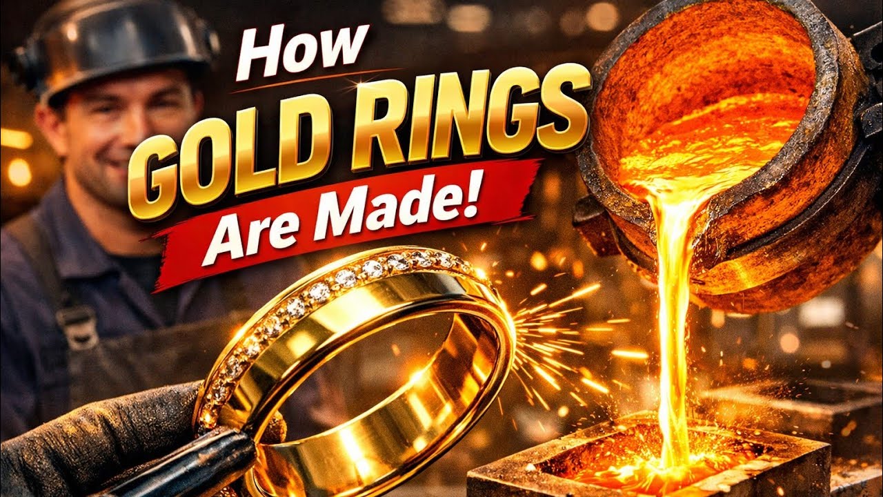 How Gold Rings Are Made Today: Inside the Modern Jewelry Factory🔥✨