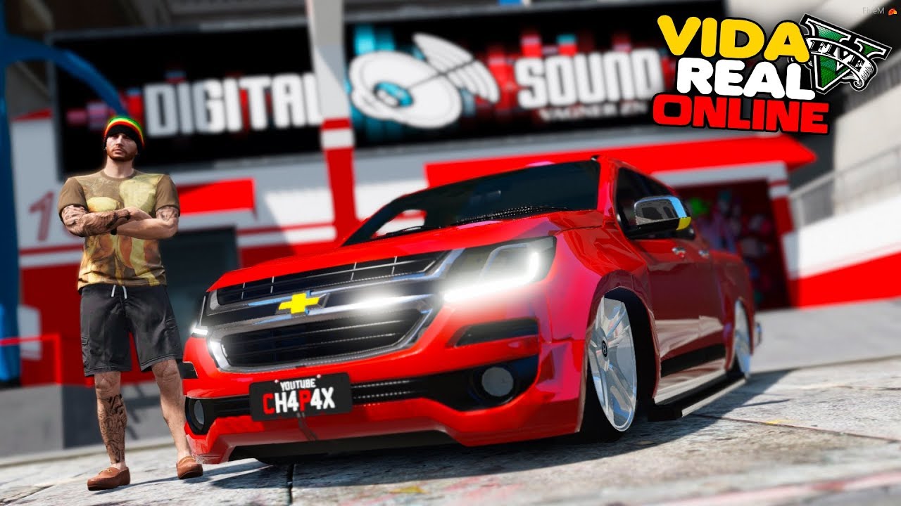 GTA V : VIDA REAL | VOU POR UM PANCAD&Atilde;O DE SOM NA S10 !! #562