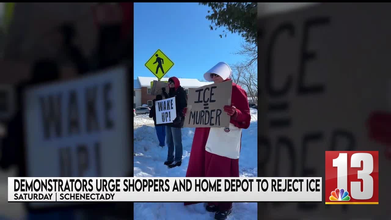 Anti ICE protest in Schenectady