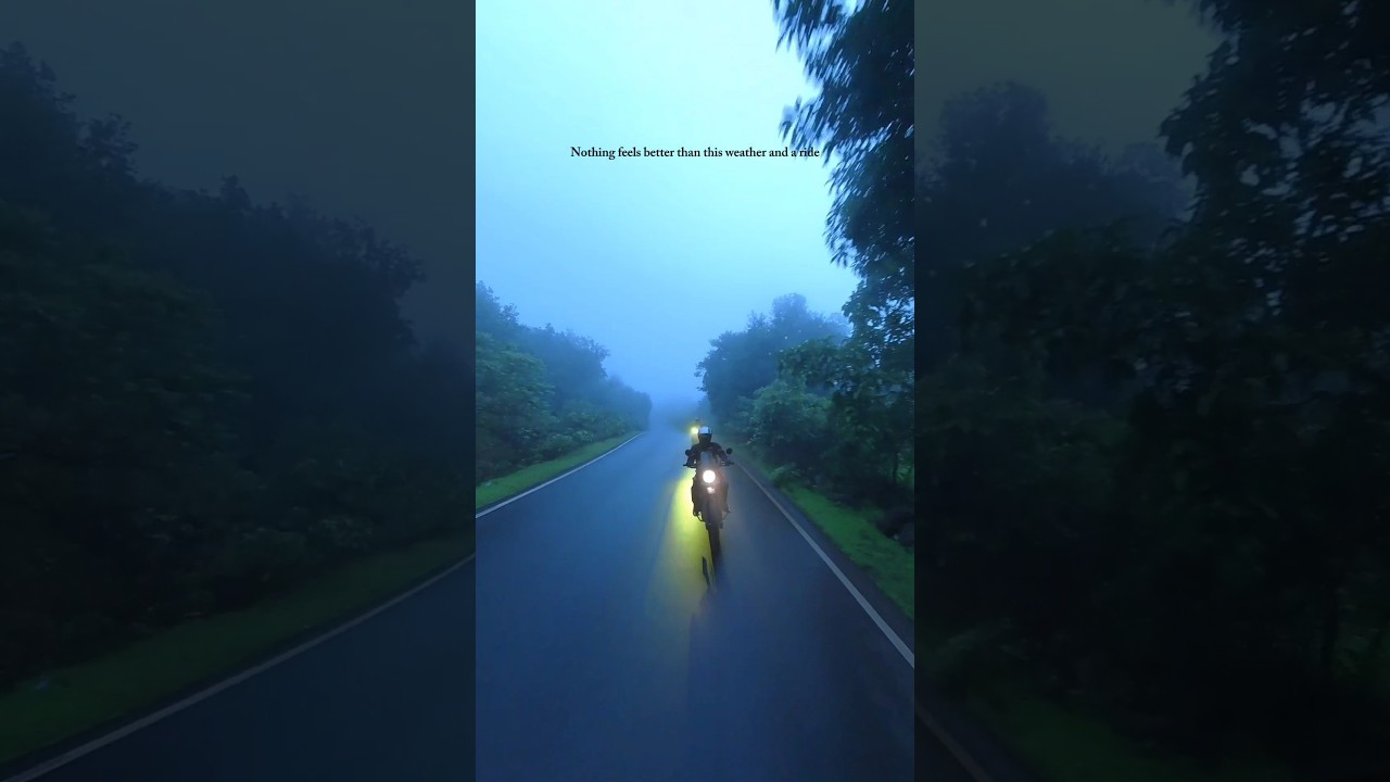 Riding bike in monsoon #bikeride #bike #travel #travelvlog #monsoon