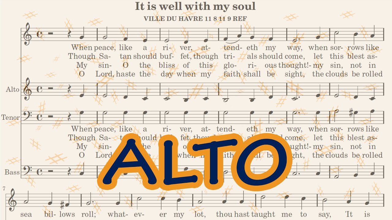 It is well with my soul | Alto