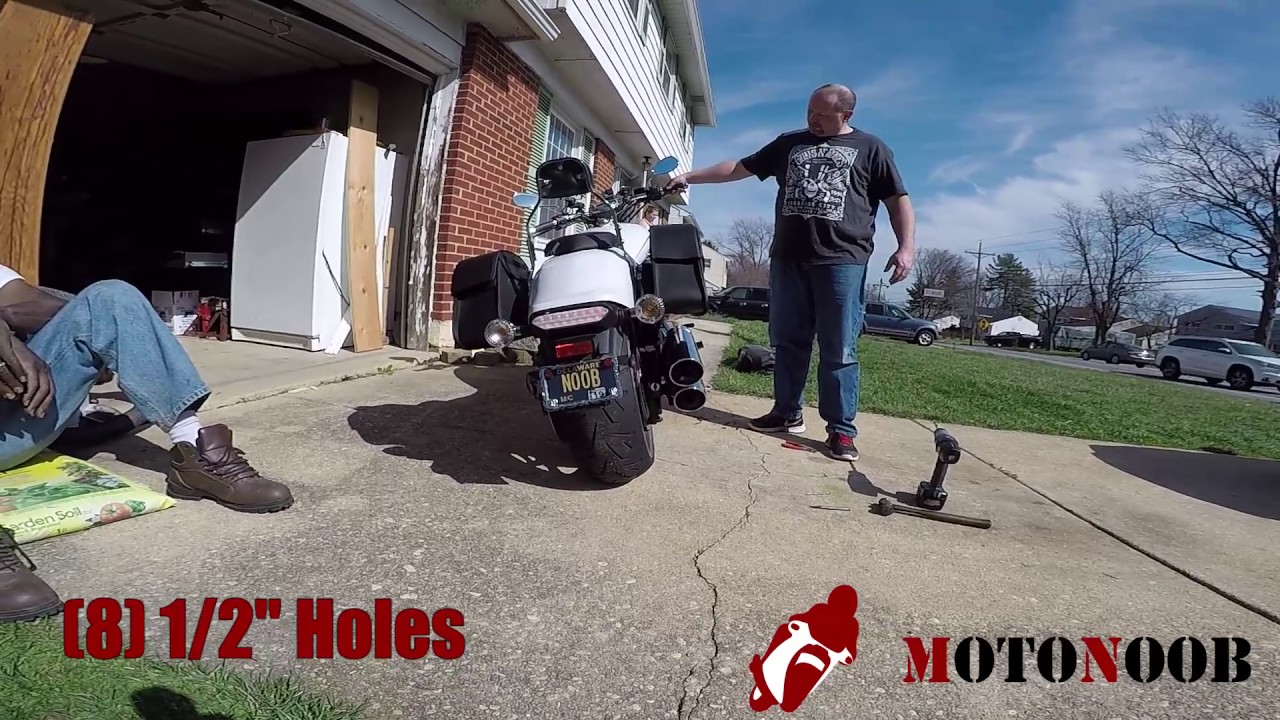 Yamaha Stryker Exhaust Drilling