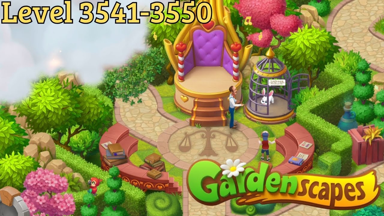 Gameplay Gardenscapes Level 3541-3550
