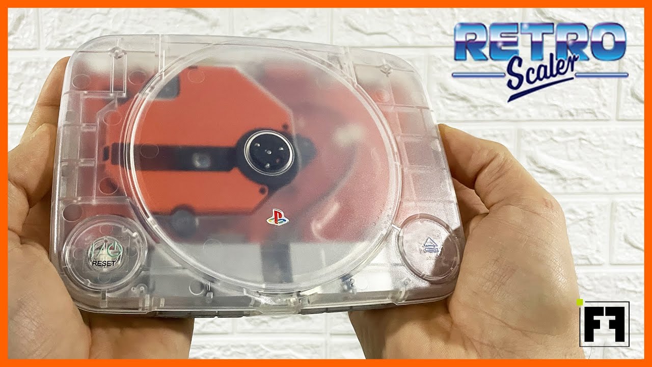 Transforming an OLD PS ONE with a new CRYSTAL CLEAR SHELL ( Retroscaler launch! )
