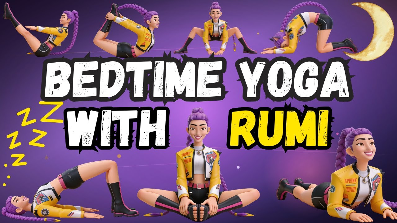8 Minutes Bedtime Yoga with Rumi | Yoga for Sleep & Relaxation | KPOP Demon Hunters