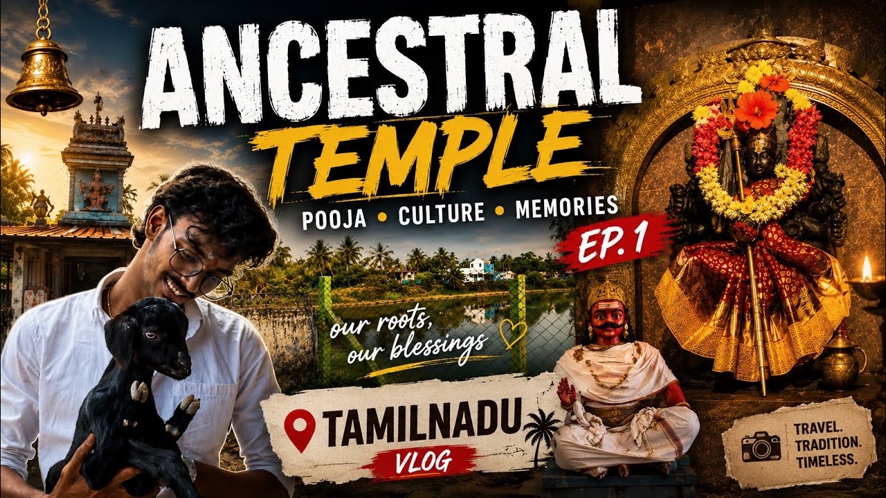 Tamil Nadu Series Ep 1 | Kuldevi Pooja at Our Ancestral Temple 🙏✨