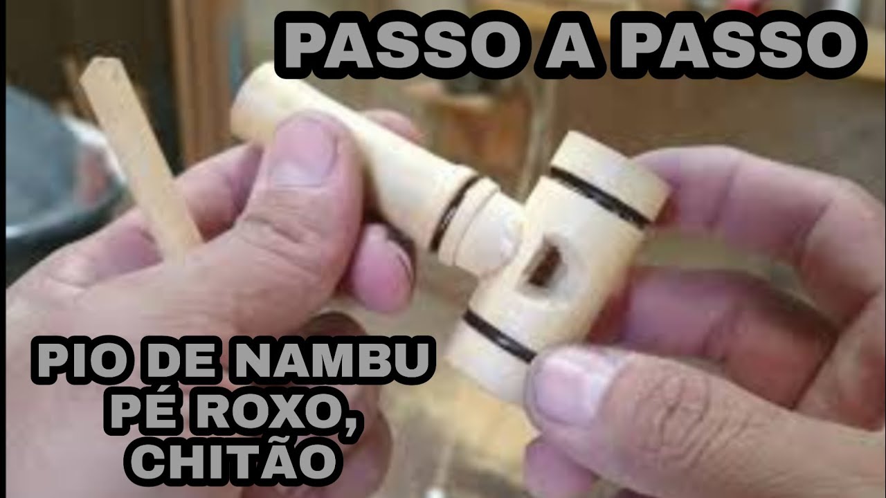 DIY:PIO DE NAMBU PÉ ROXO, CHITÃO PASSO A PASSO.