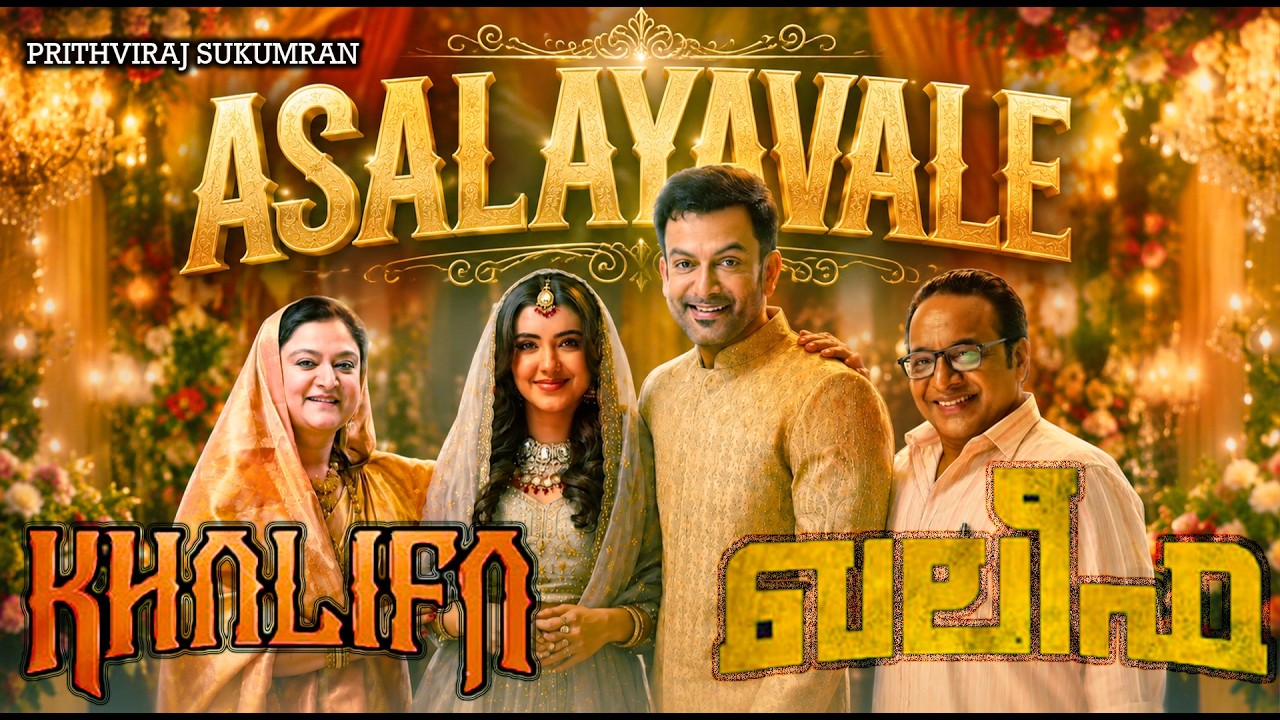 Asalayavale Song | Khalifa | Prithviraj Sukumaran | Malavika Sharma | Jakes Bejoy | Sid Sriram