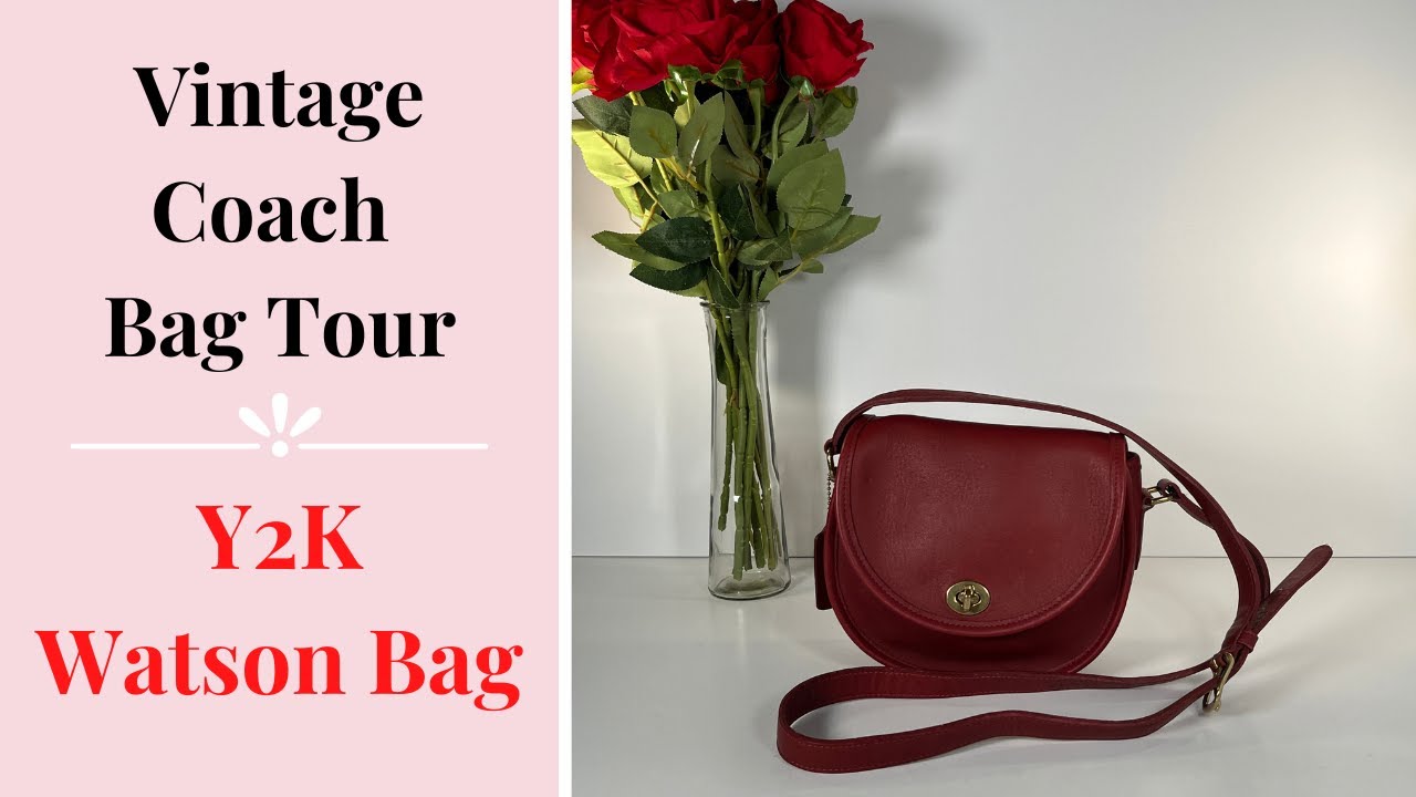Vintage Coach Bag Tour | 2000 Red Watson Bag | Cristina Moda Vintage Shop