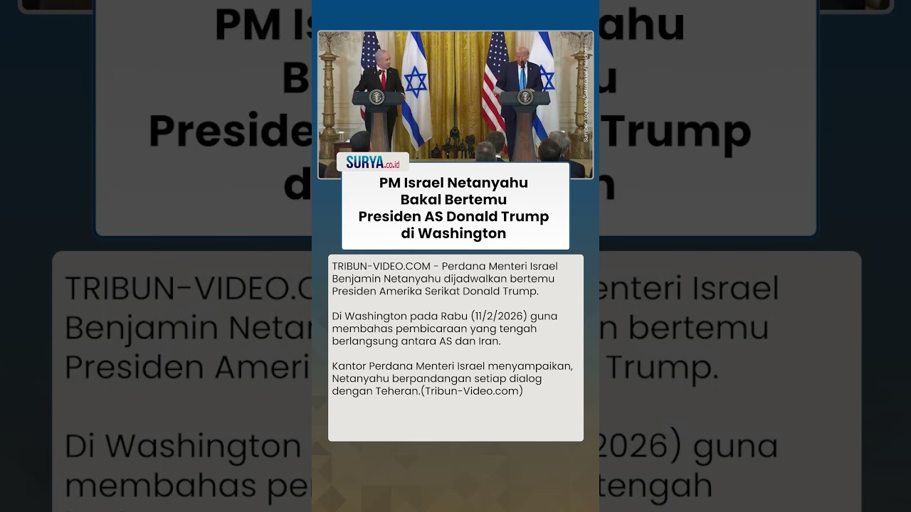 PM Israel Netanyahu Bakal ke Washington Temui Donald Trump Bahas Iran