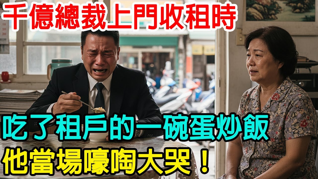 「這個味道… 怎麼可能…」當上門收租的千億總裁吃了租戶的一碗蛋炒飯時，他當場嚎啕大哭！#情感故事 #故事頻道 #情感共鸣 #感人故事 #感人壹幕