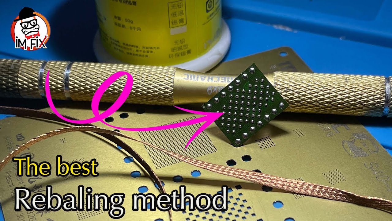 Лучший метод реболлинга для больших чипов BGA ic. Iphone 7 Nand ic chis Reballing.