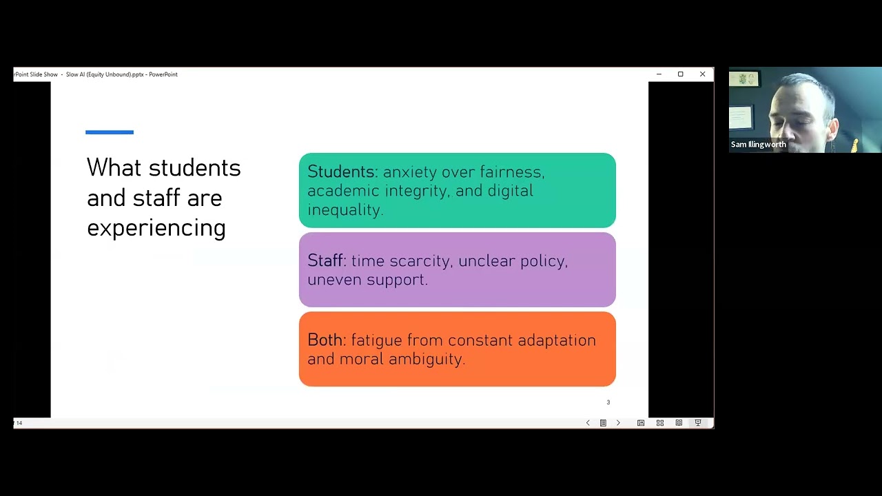 Slow AI: Reclaiming Attention and Ethics in Everyday Practice - Sam Illingworth