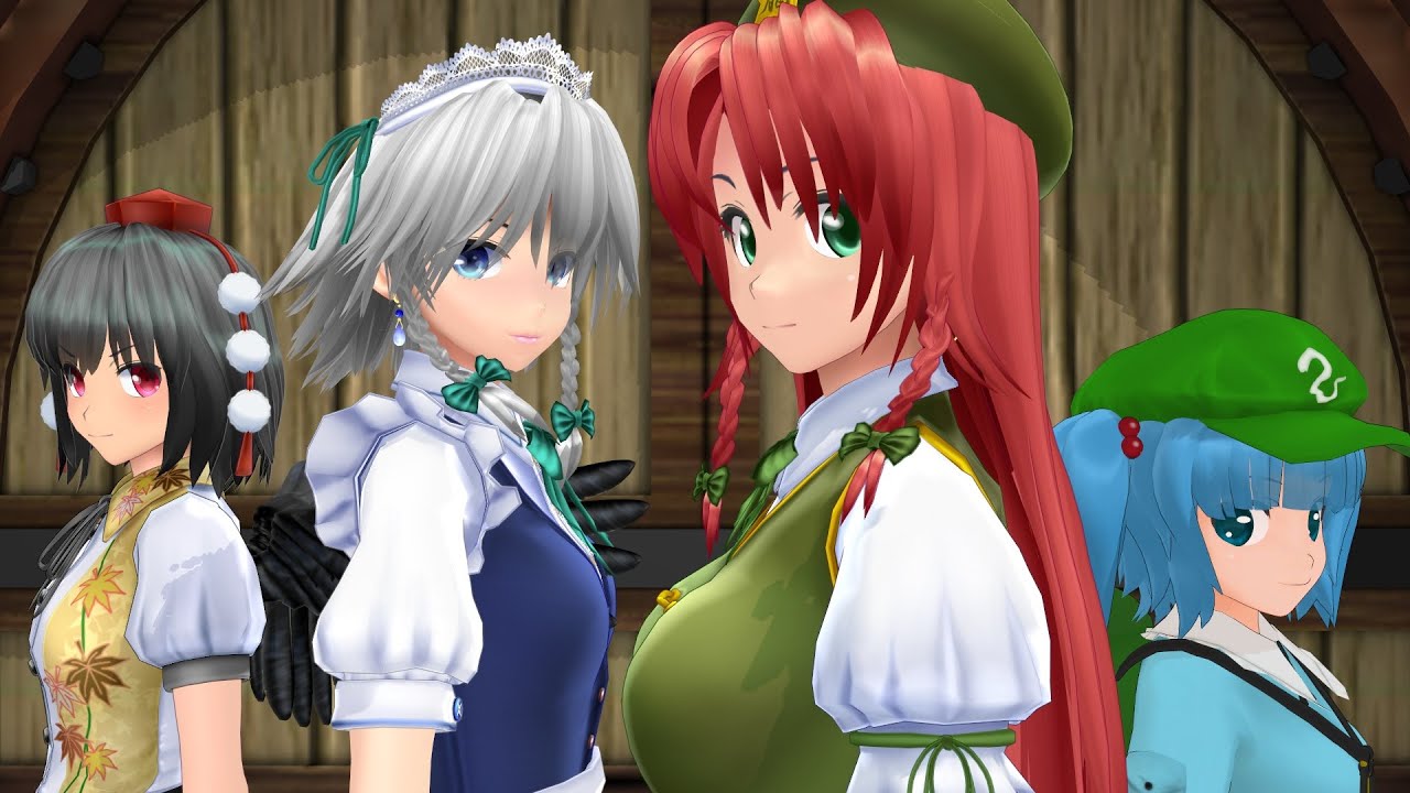 【東方MMD】それでも美鈴は眠る【ＭＭＤ紙芝居】【紅美鈴】【十六夜咲夜】【射命丸文】【河城にとり】東方mmd