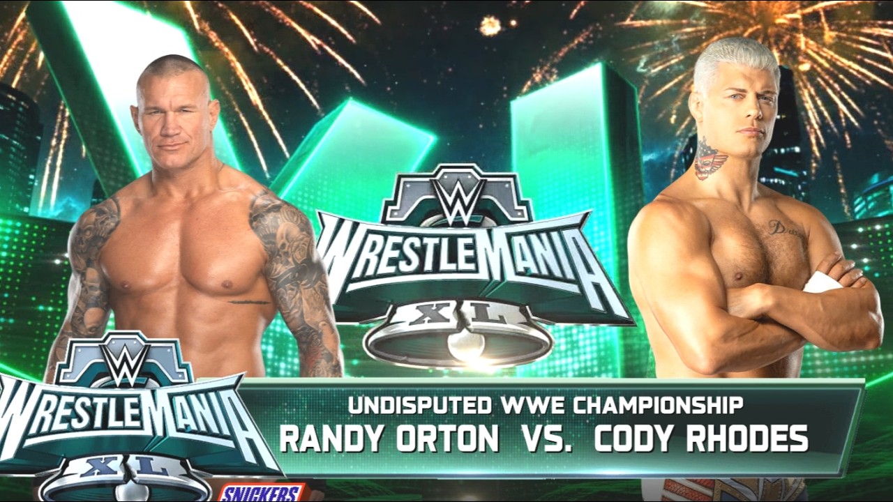 FULL MATCH - RANDY ORTON VS CODY RHODES - WWE UNDISPUTED CHAMPIONSHIP MATCH - WWE 2K25 GAMEPLAY