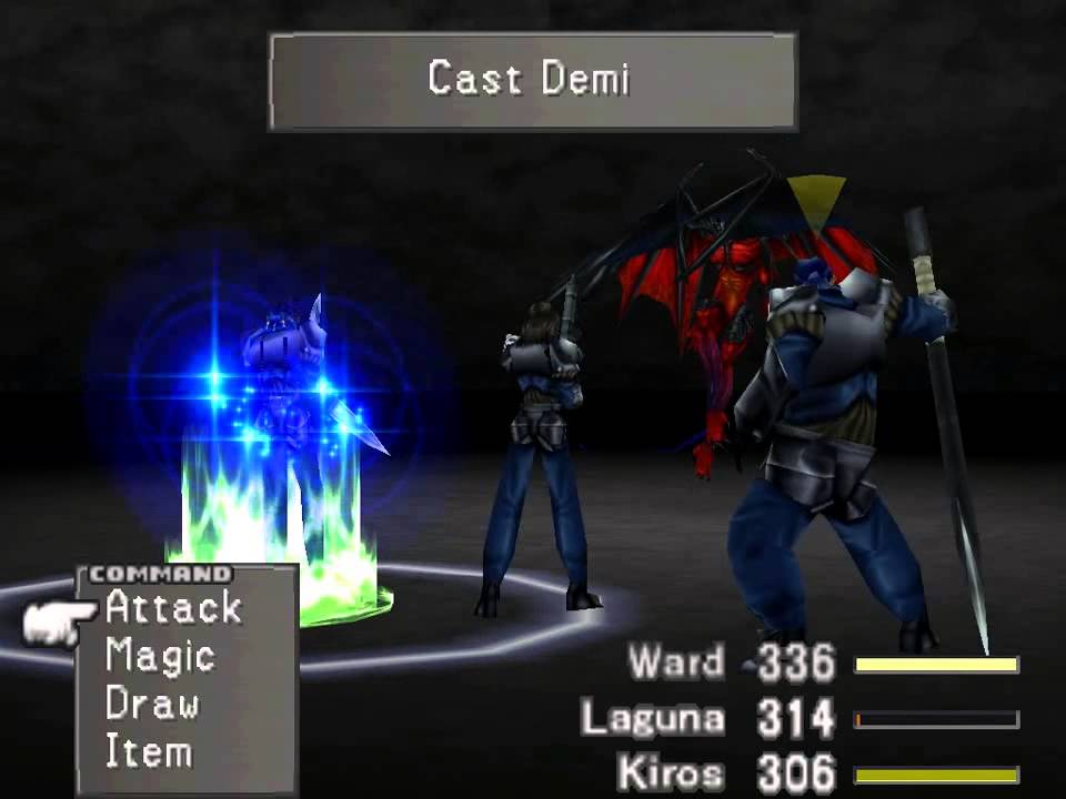 Final Fantasy VIII - Diablos VS Laguna, Kiros and Ward