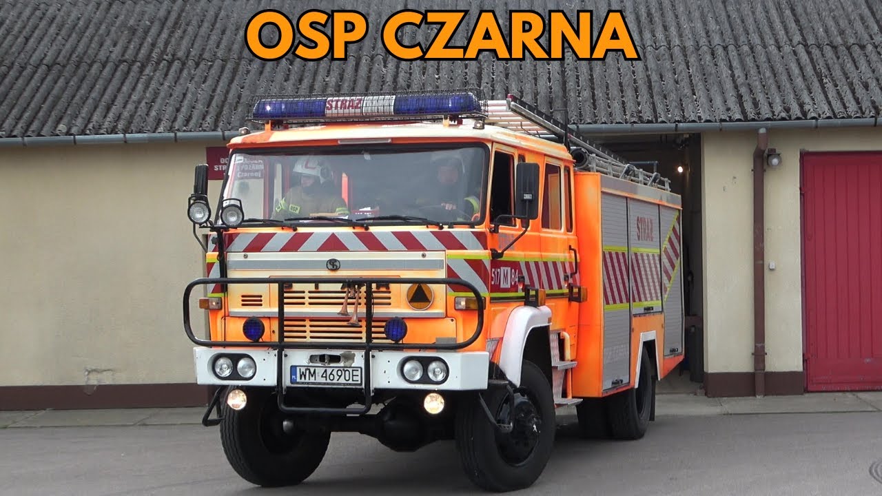 Alarmowo POMARAŃCZOWY średni Star 244 i lekki VW Transporter T4 z OSP Czarna!