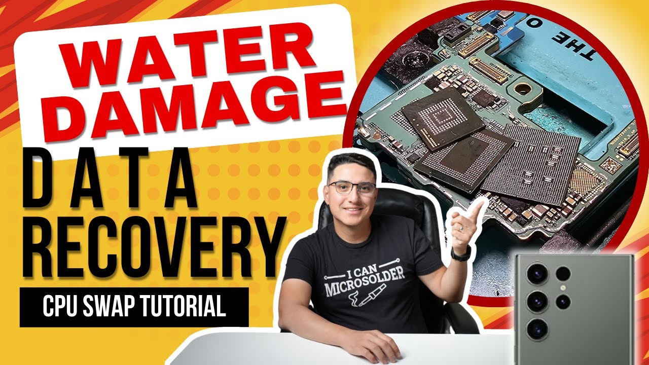 This Samsung S23 Ultra had EXTREME Water Damage. It required a CPU SWAP to Recover The Data