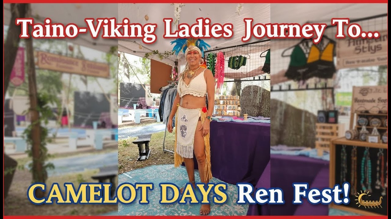 Taino-Viking Ladies Take Over Camelot Days! Renaissance Festival Adventure in Hollywood, Florida