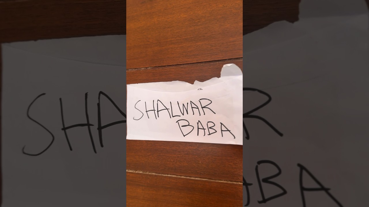 No Shahwaar = no stress #shalwaar #baba