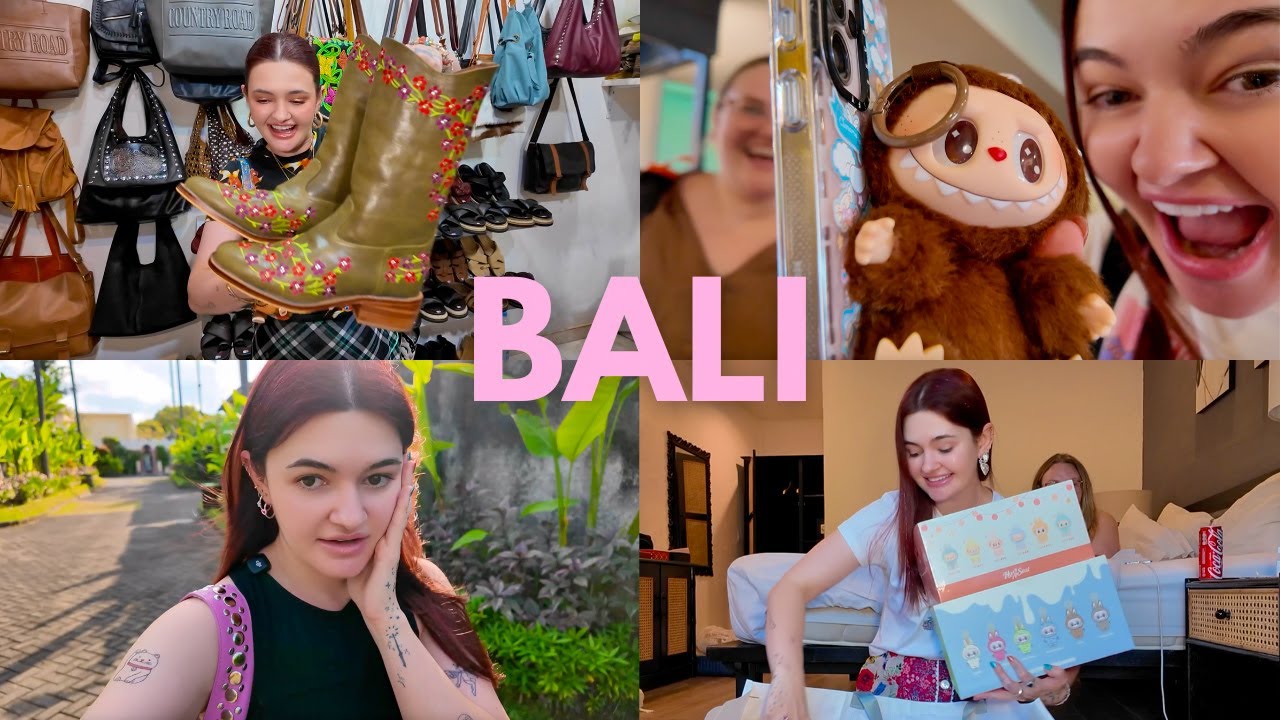 BALI ☆ getting my first ever SECRET labubu, custom made boots & shopping in bali!
