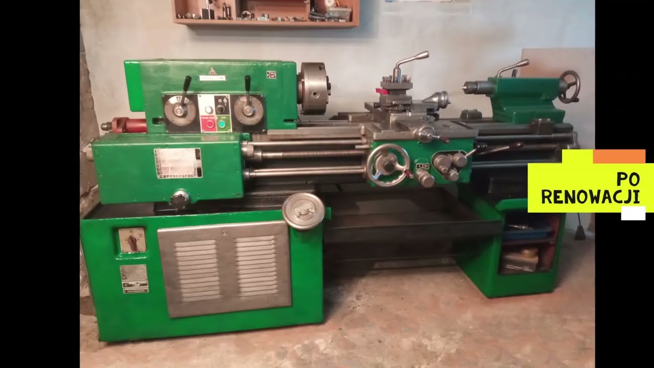 tokarka TOS wyładunek renowacja , Lathe restoration
