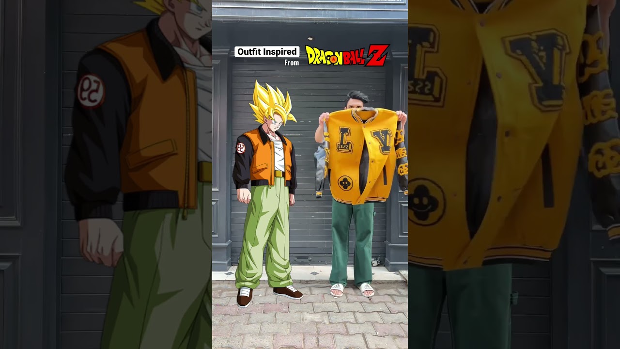 Outfit inspired from Dragon ballZ🔥 #goku #dragonballz #styling #mensfashion #dailyshorts #outfit