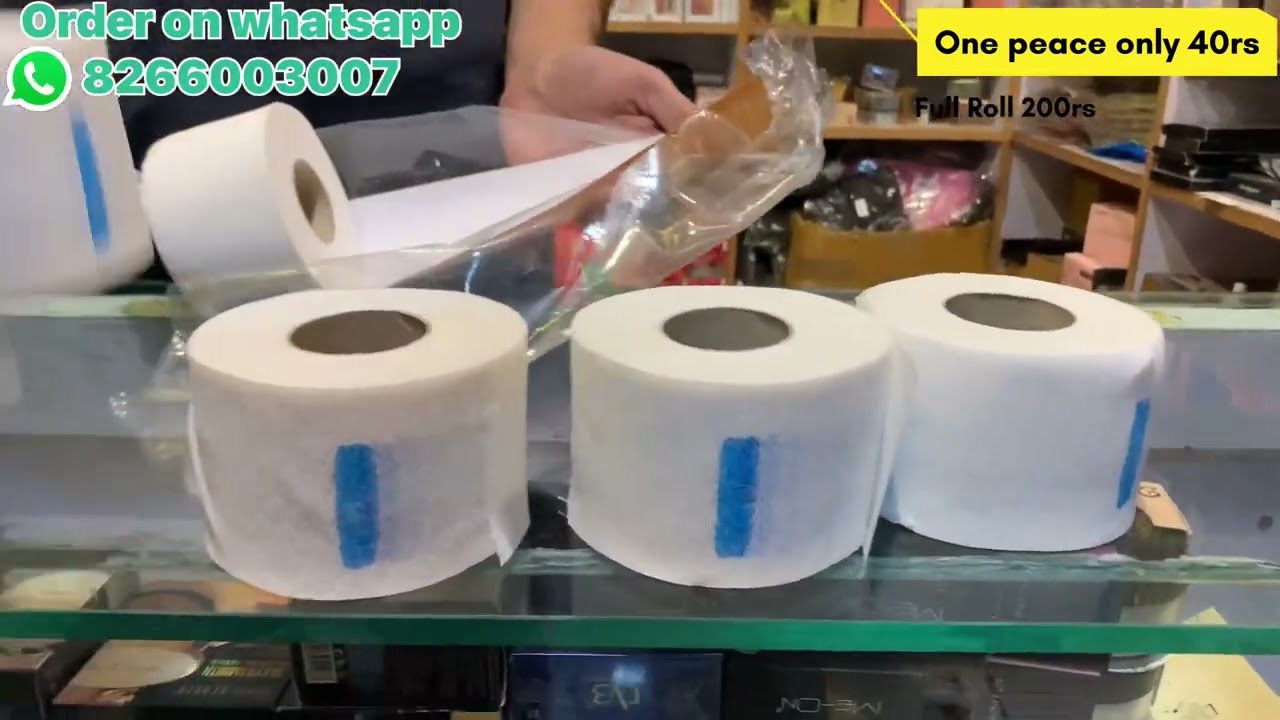 Neck Roll paper | Neck strip & Draping | Neck Ruffles / Premium Quality Roll (Retail & wholesale)