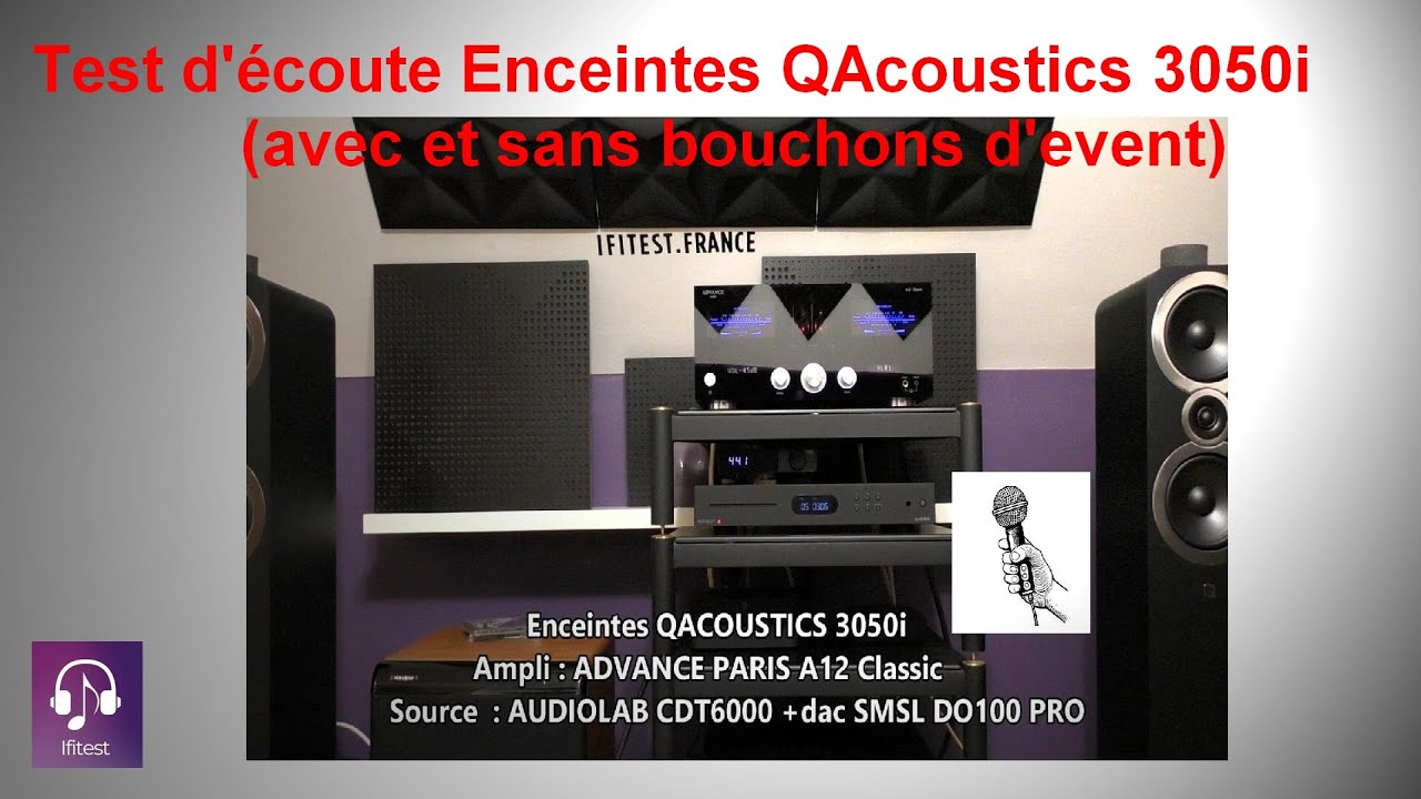 Test écoute Enceintes QACOUSTICS 3050i