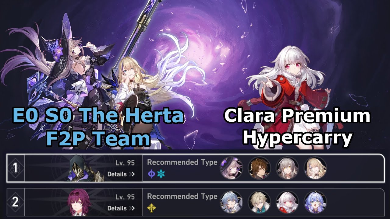 E0 S0 The Herta Budget Team & Clara Premium Hypercarry | Memory of Chaos 12 | Honkai Star Rail